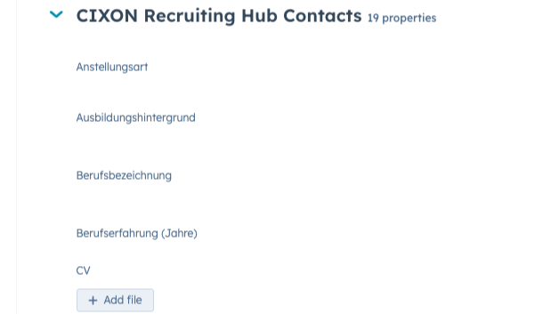 RECRUITING & STAFFING Eigenschaften und Eigenschaftsgruppen